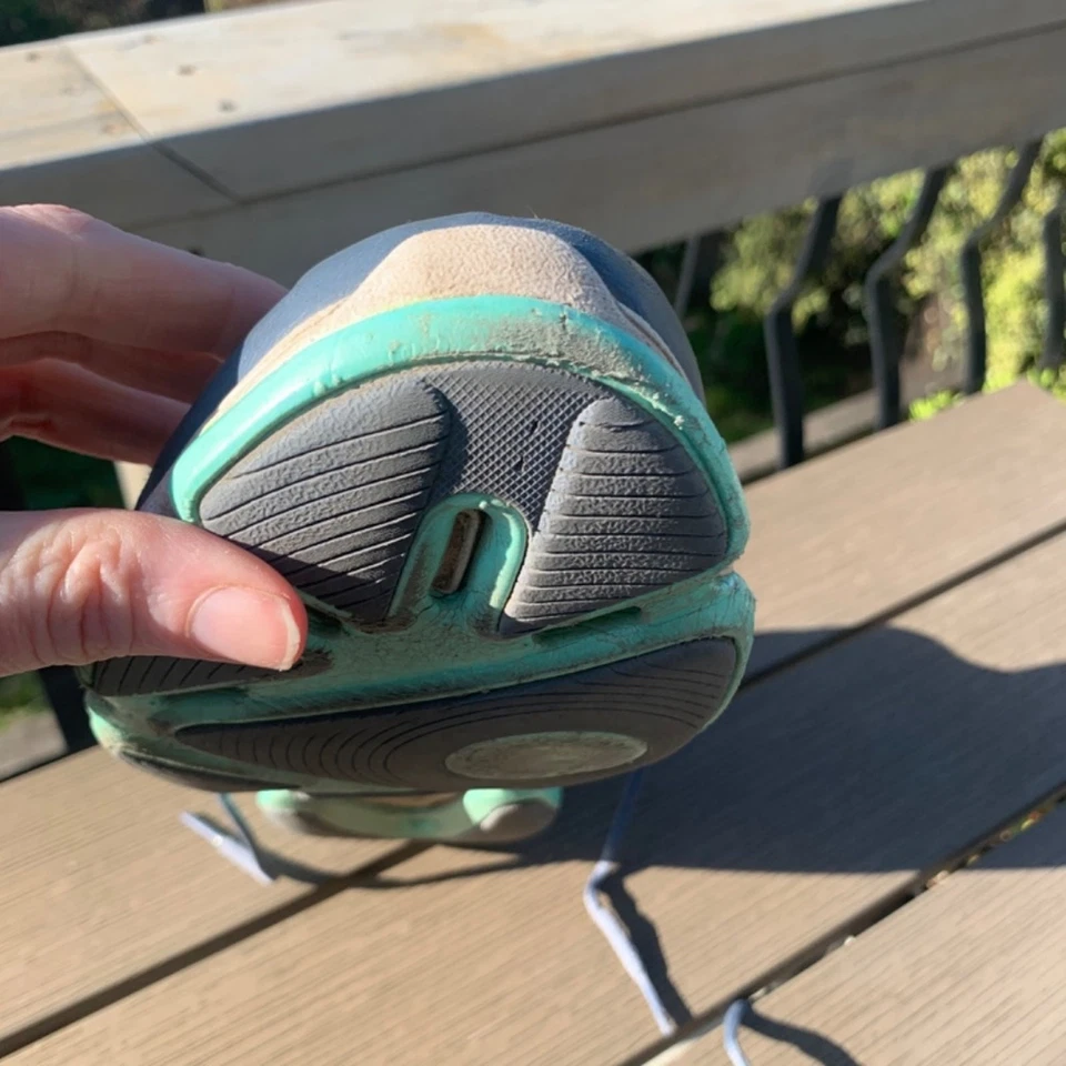 Mujer Ryka Devotion Caminar Atlético Correr Zapato Entrenador Azul Gris 10W Foto 3 de 4