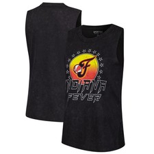 Women's Sportiqe Black Indiana Fever Rock & Roll Collection Turner Mineral Wash