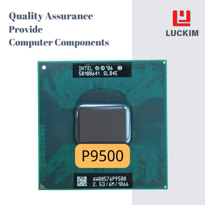 Intel Core 2 Duo P9500 CPU - Socket P 2 Cores 2 Threads 2.53GHz 6MB L2 Cache 25W