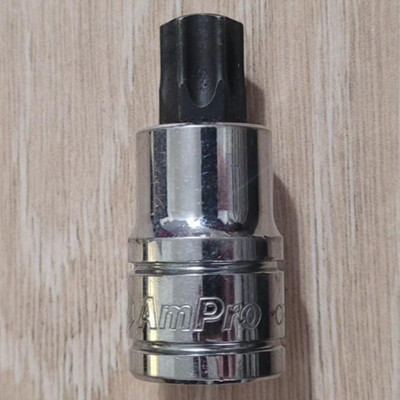 AmPro 1/2'' Drive T-60 Torx Bit Socket, Star Bit