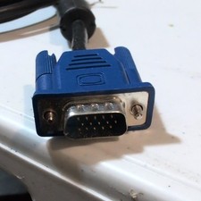 VGA/SVGA HD-15 15-Pin Male to Male Monitor Cable Black/Blue MPN 10