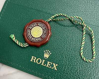 OEM Rolex 90s Hang Tag Big Crown Hologram Swiss Officially