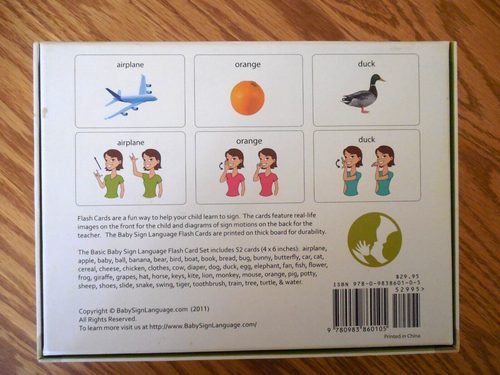 "EUC 2011 Box Baby Gebärdensprache ""Flash Cards"" mit 52 Karten Größe 4"" x 6" - Bild 4 von 4