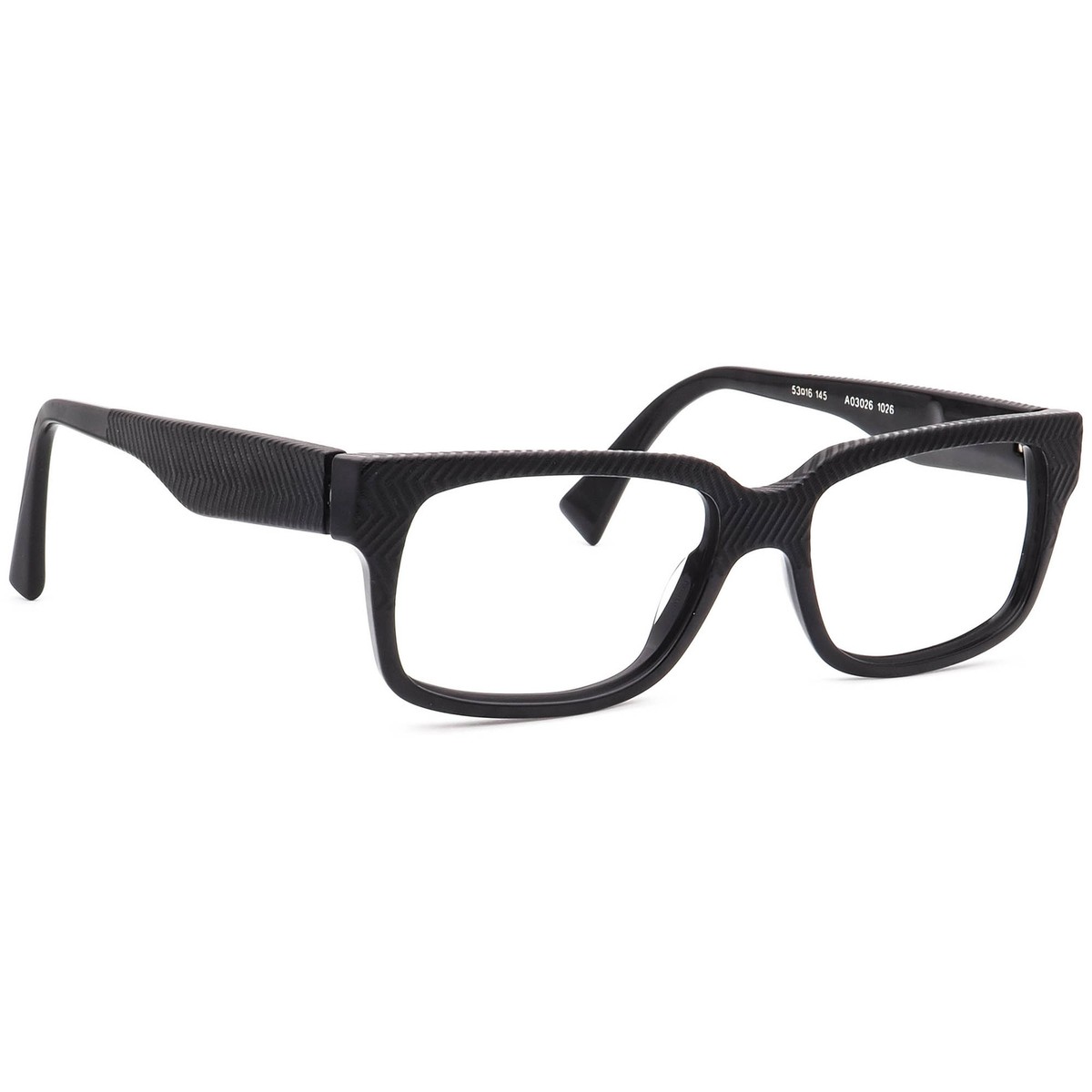 Alain Mikli Eyeglasses A03026 1026 Black Pearl/ Zigzag Square