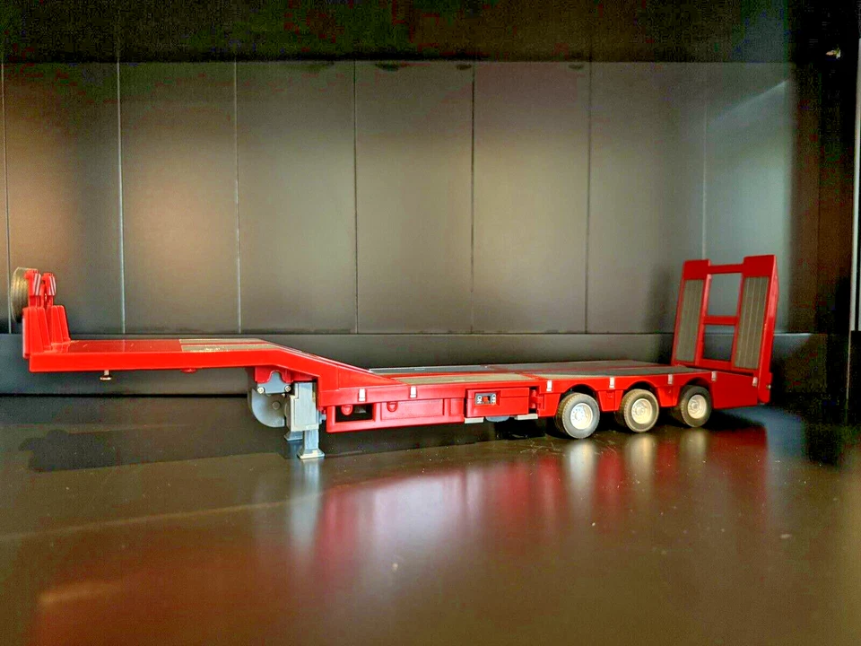 Siku Control Tieflader Rot REPARIERTE STÜTZEN NEUWERTIG - Bild 2 von 2