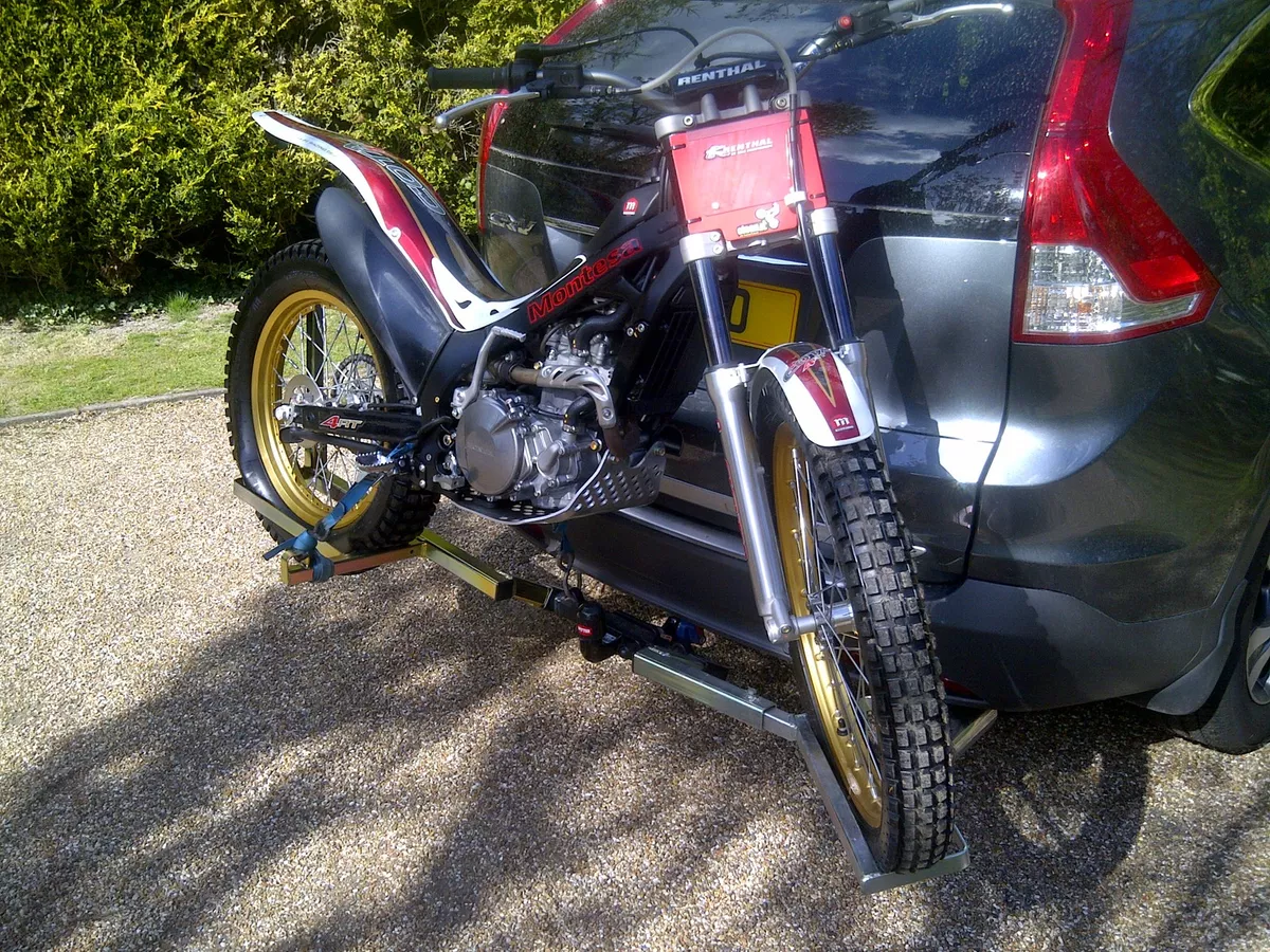 TRIALS MOTOCROSS MOTORBIKE RACKS Clips on to towbar for CARS. eBay