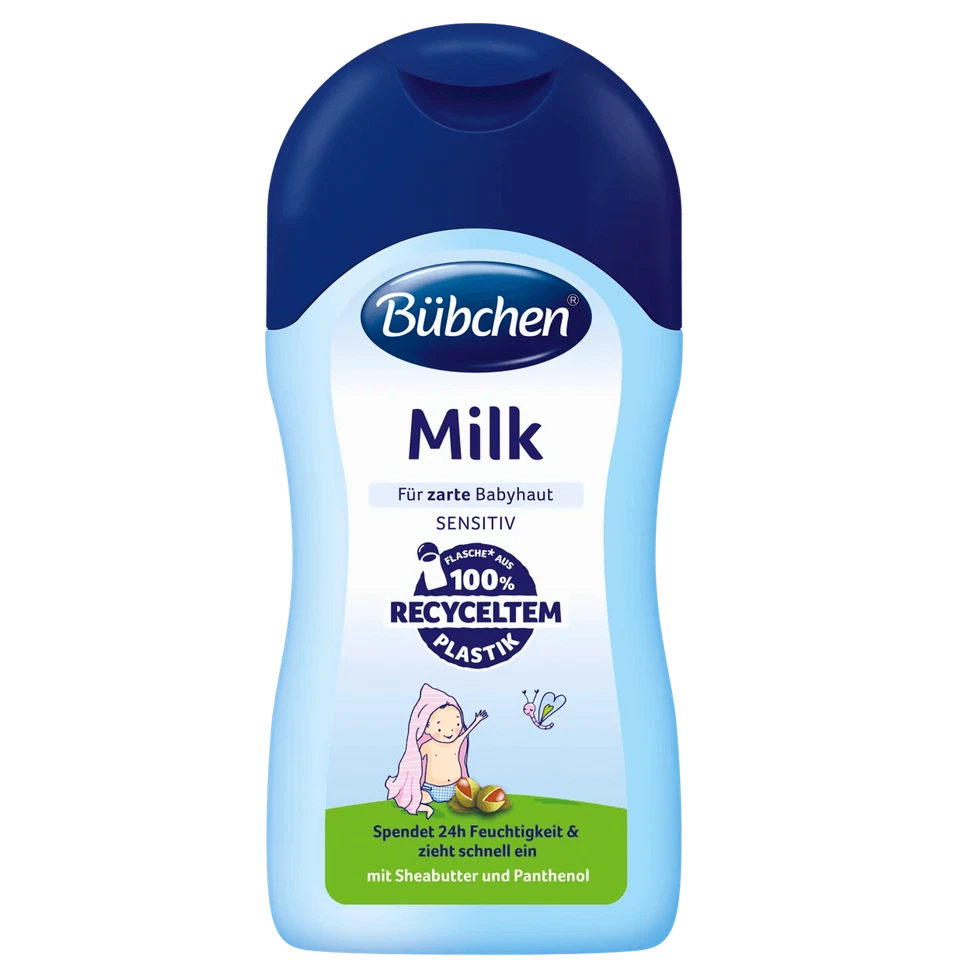 3x 400ml Bübchen Milk Sensitiv für zarte Babyhaut spendet 24h Feuchtigkeit - Bild 3 von 3
