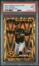 2024 Topps Chrome Gilded PAUL SKENES #36 Gold Raywave 16/25 ROY PSA9 🔥 POP2!