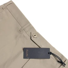 Zanella NWD Cotton Blend Parker Chinos / Casual Pants Size 36 US In Solid Beige