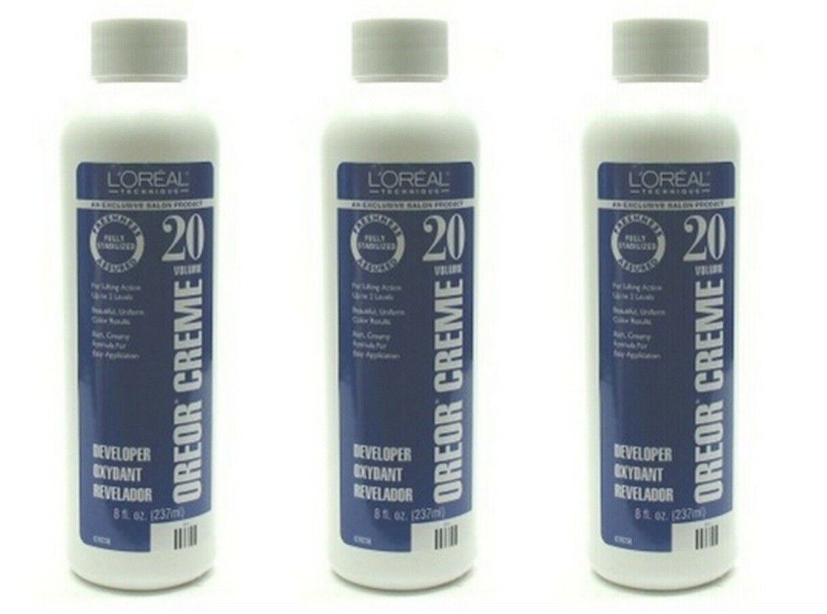 BL Loreal Oreor Creme 20 Volume Developer 8 oz - THREE PACK | eBay