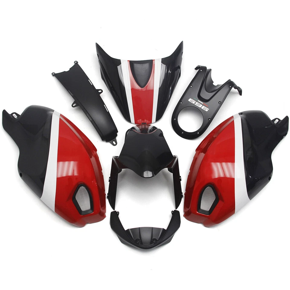 ABS Bodywork For Ducati 696/796/795/M1000/M1100 2009 2010 2011 Full Fairing Kit Foto 4 de 4