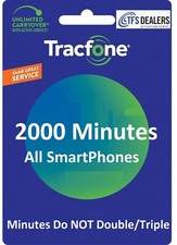 TracFone 2000 Minutes for Smart Phones -- Direct Refill, fast  right