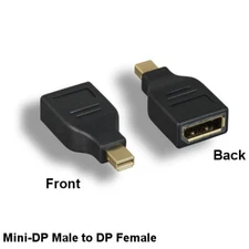 Mini DisplayPort Male to DisplayPort Female Adapter MDP/DP 1.2HD Display Monitor