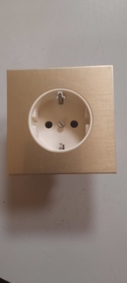 10 Stk. JUNG Schukosteckdosen LS990 weiss/gold LS990Swg