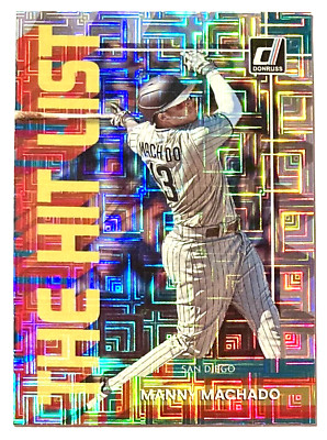 2022 Donruss Padres Manny Machado The Hit List Vector Insert Card #THL-11