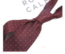 New Classic Polka Dot Red Orange JACQUARD WOVEN 100 Silk Men's Necktie Tie
