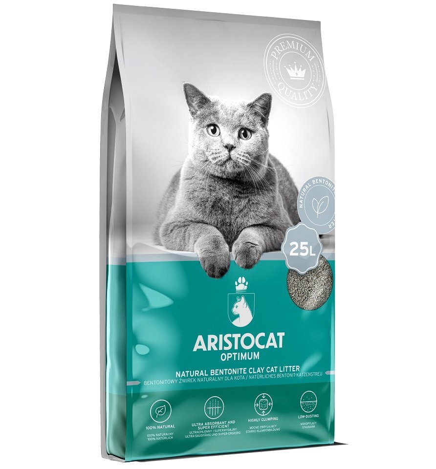 ARISTOCAT Optimum Natural 25 l Bentonit-Katzenstreu klumpend | eBay.de