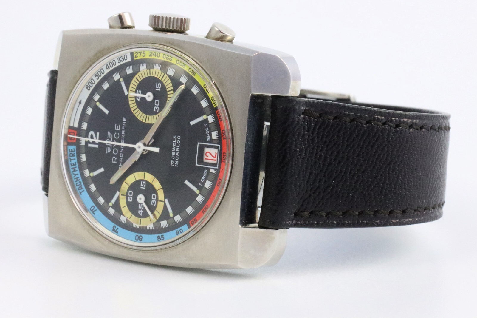 Bild 3 - Vintage Royce Chronograph Rainbow Handaufzug 7734 70er Jahre Dif22564 AVS18061 X