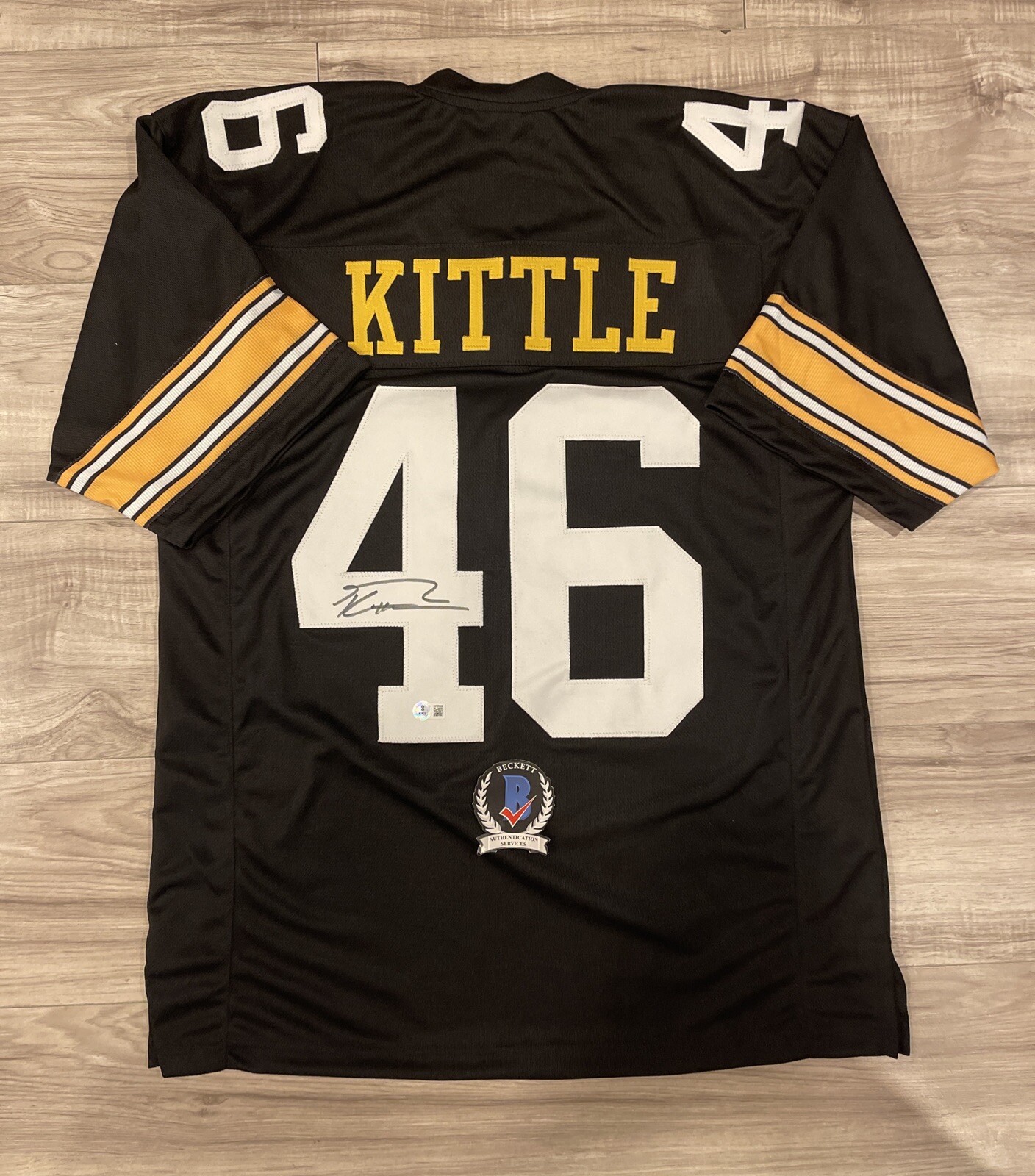 George Kittle Autographed Signed Iowa Hawkeyes San Francisco 49ers Jersey BECKETT QR COA 21 