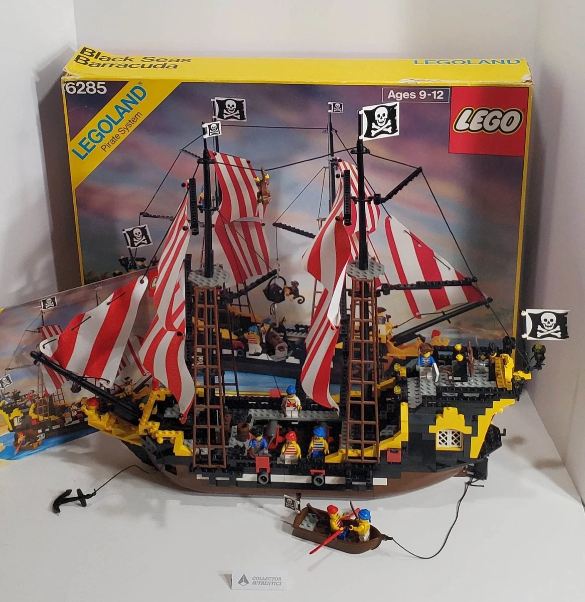 VINTAGE LEGO Set 6285 Black Barracuda Complete w/ Box &amp; Instructions | eBay