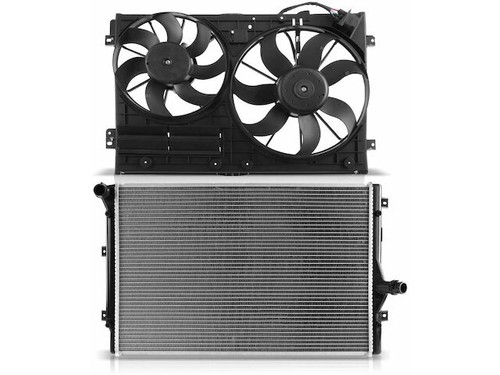 Cooling Fan Motor Kit For 2006-2008 Audi A3 Quattro Base 2.0L 4 Cyl 2007 KP725QM