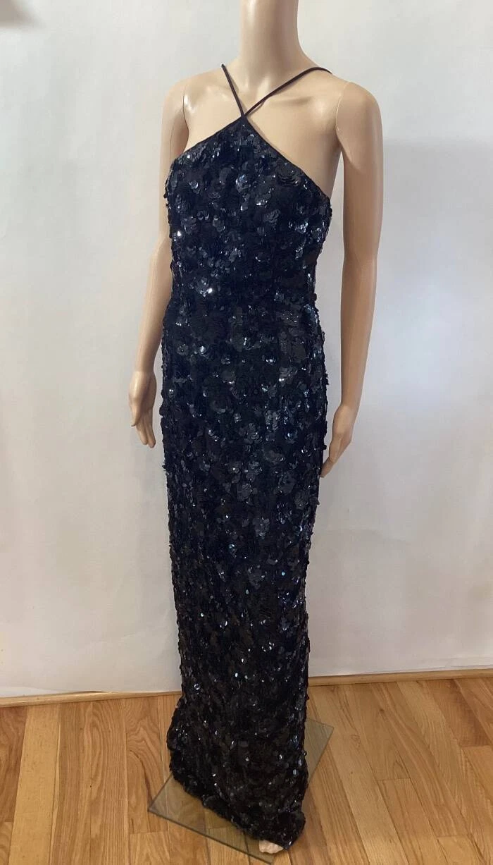 MICHAEL KORS ABITO CON CAVALLETTA COLLEZIONE MICHAELKORS ABBELLITO TAGLIA 4 FRANCOBOLLI $7990