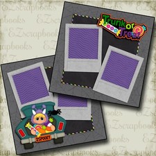 Trunk or Treat - Halloween - Premade Scrapbook Pages - EZ Layout 4652