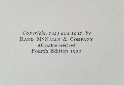 Goode's School Atlas: Revised and Enlarged Rand McNally Hardcover 1932 edition - Picture 8 of 11