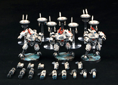 Warhammer 40K 3 Tau XV8 Crisis Battlesuit Team Commission Lvl3 Made to Order