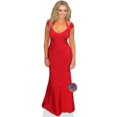 Carol Vorderman (Red Dress) Pappaufsteller lebensgross