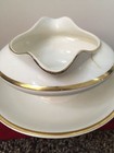 Vintage K.T. & K. China Knowles Taylor & Knowles Gravy Dish 18 Carat Gold VHI — photo 7