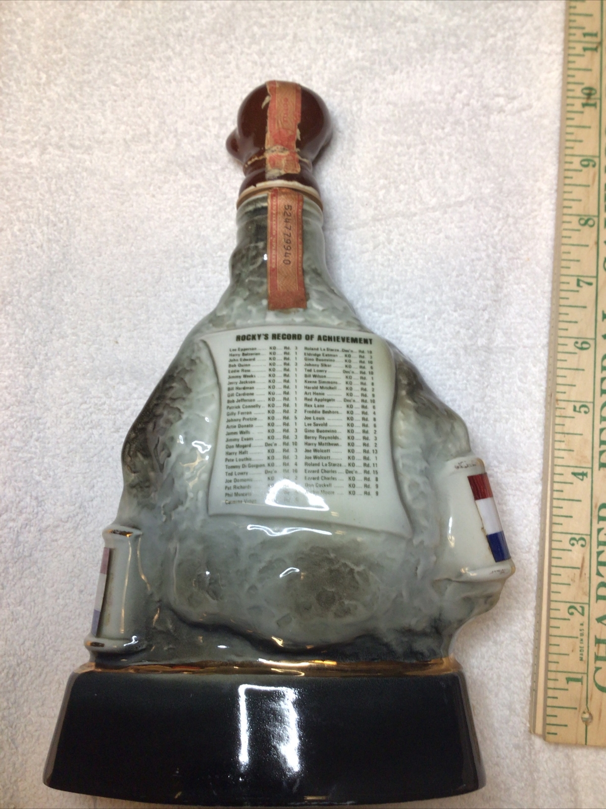 EMPTY Vintage Rocky Marciano Boxing Jim Beam Decanter eBay