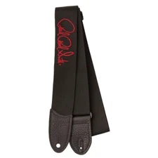NEW PRS 2" Poly Guitar Strap, Black With Red Logo, #ACC-3171