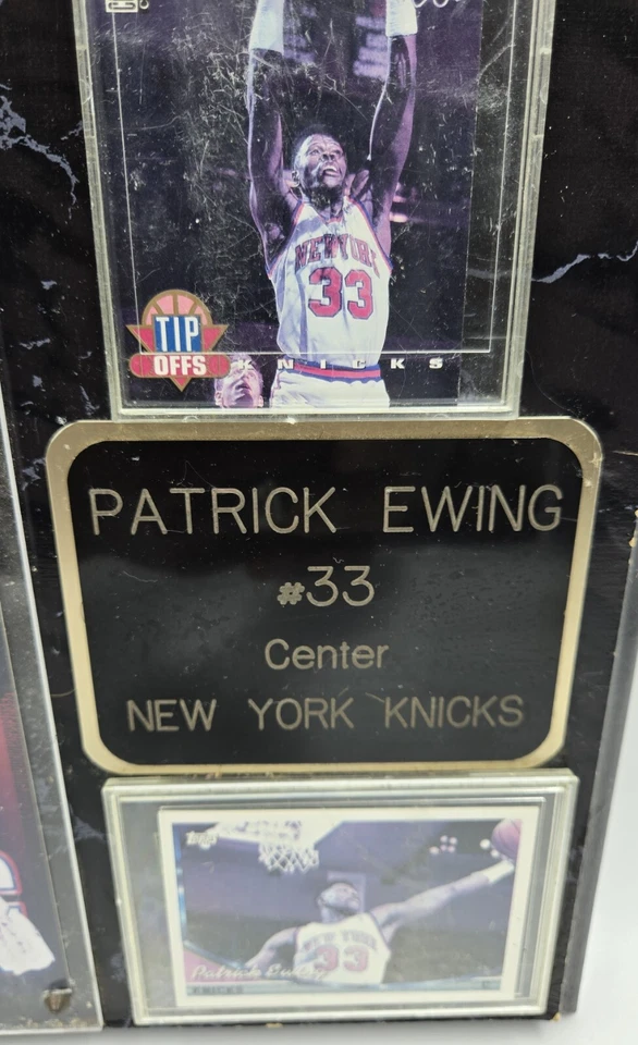Placa de colección Patrick Ewing New York Knicks 15x12 - 2 tarjetas y una foto de 8x10 Foto 4 de 4