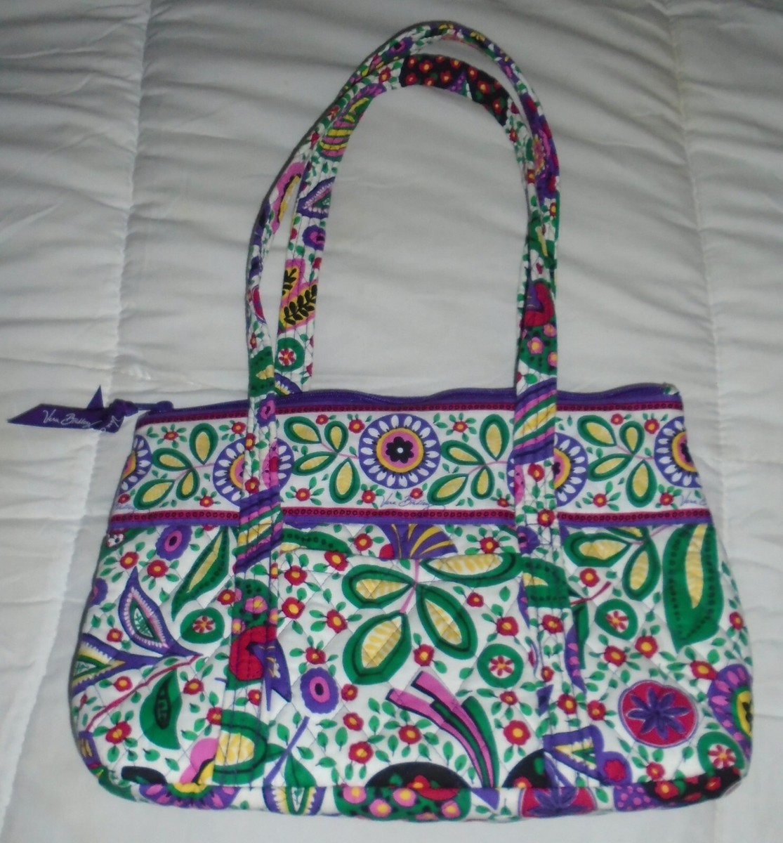 Vera Bradley Viva La Vera Pattern Tote Shoulder Bag Floral  display picture 1
