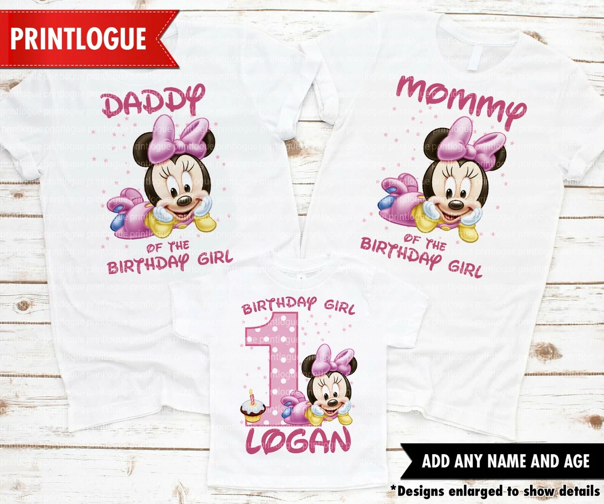 Minnie 1st deals birthday shirt