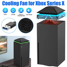 RGB Cooling Fan for Xbox Series X Game Console Vertical Stand Cooler Accessories