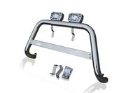 Bull Stange + Rechteckig Flecken X2 FüR Mitsubishi L200 2005 - 2012 Ein -