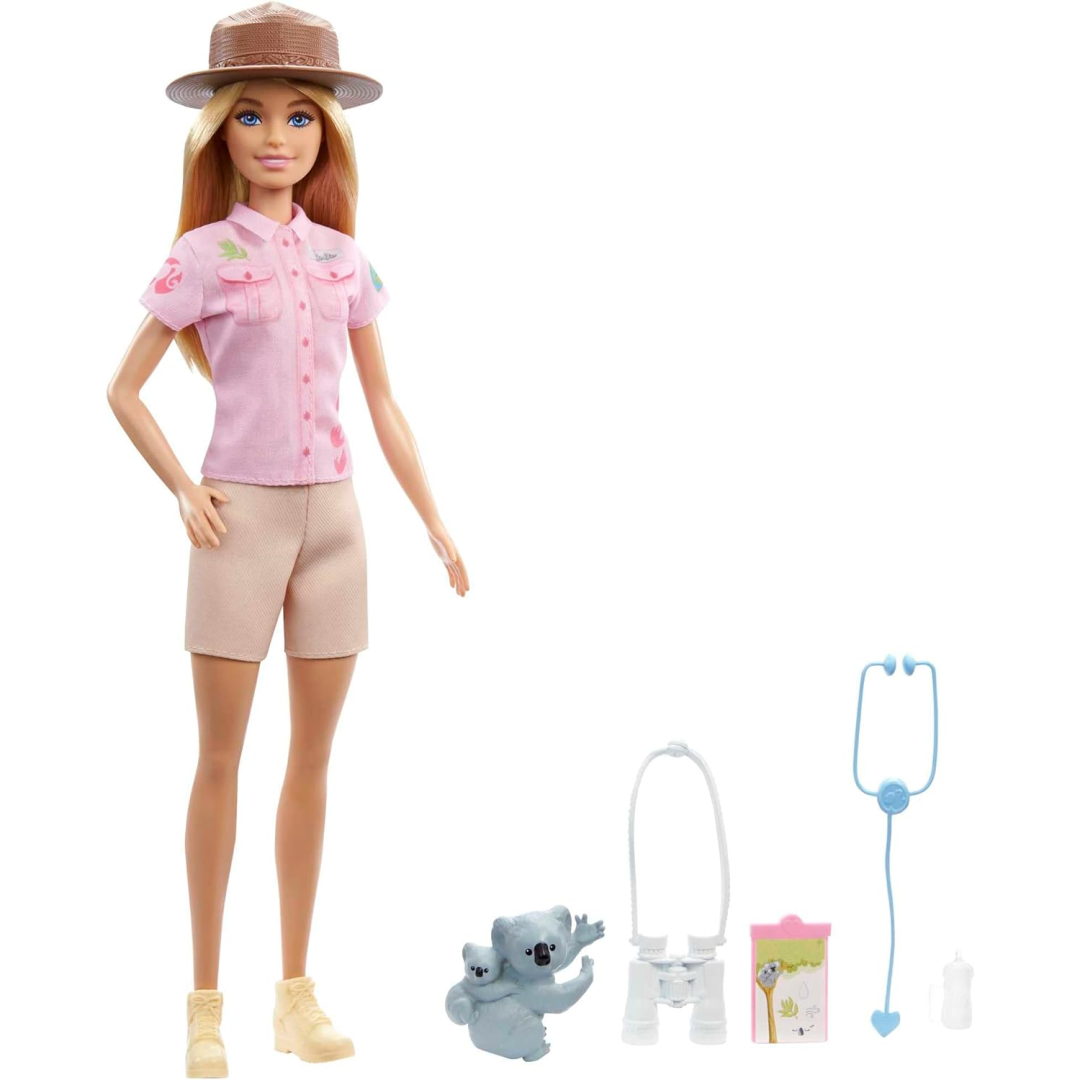 Barbie Zoologist 12-Inch Doll with Koala & Baby Figure (Box Damaged)