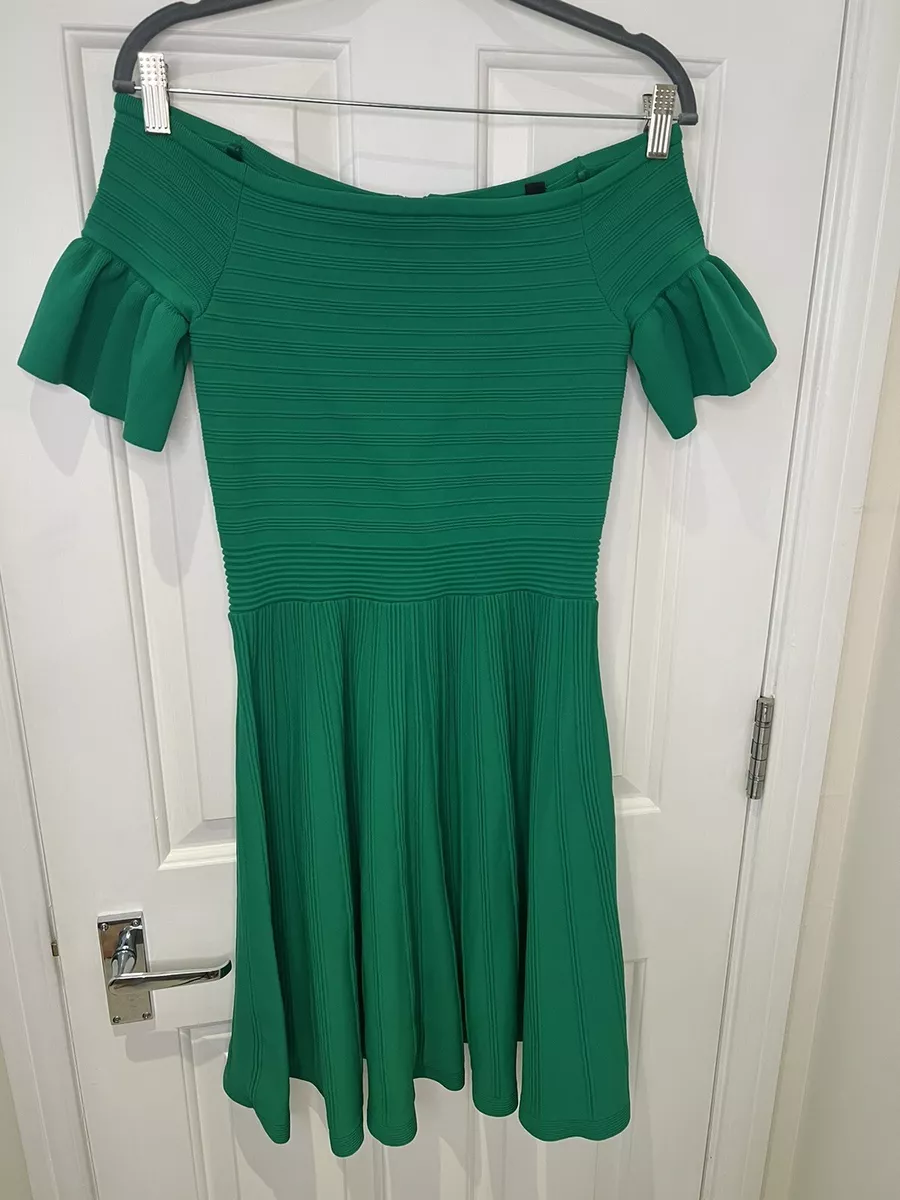 Ted baker shop green skater dress