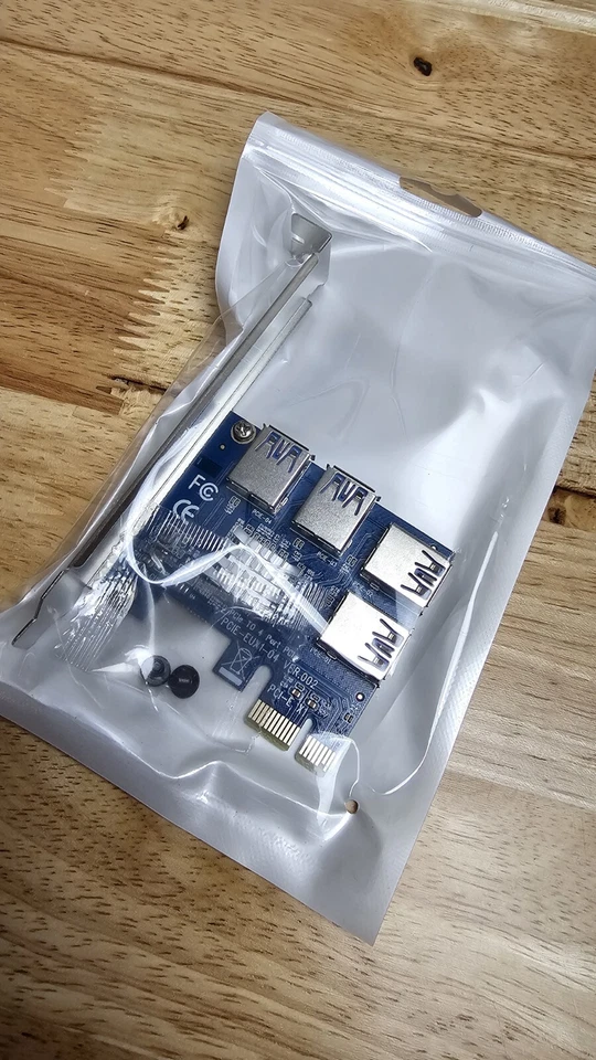 LOT of 50 PCIE x1 to 4x USB 3.0 Splitter cards for GPU Crypto mining (NEW) - Image 3 of 4