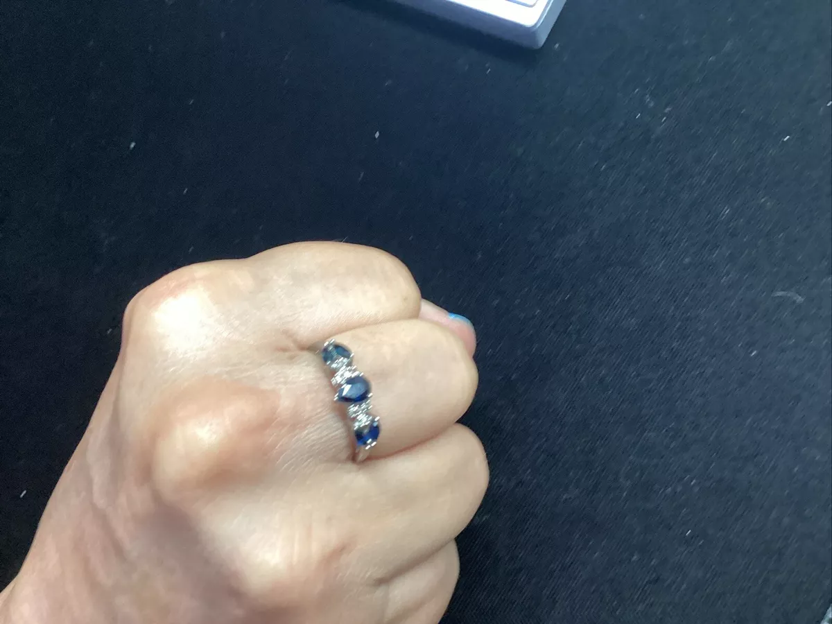 Blue stone hotsell finger rings