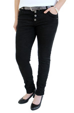 KAROSTAR ★ BASIC JEANS HOSE BOYFRIEND BAGGY KNOPF NEU SCHWARZ WEIß SENFGELB ROT 