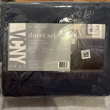 VCNY Home - King 3 Piece Duvet Set Navy Blue😃😃