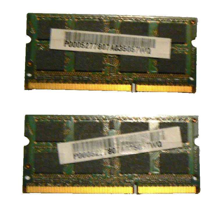 Samsung 4GB (2×2GB) DDR3 SODIMM RAM Kit  M471B5673FH0-CF8  PC3-8500S 1066MHz - Image 2 of 2