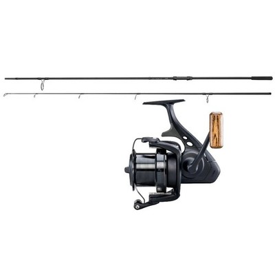 Okuma Karpfencombo 12ft 3,60m 3,25lbs + Custom Black 80 Karpfenrolle Angelset