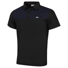 Image of J.Lindeberg Mens 2026 Bert Colourblock Wicking Golf Polo Shirt 41% OFF RRP