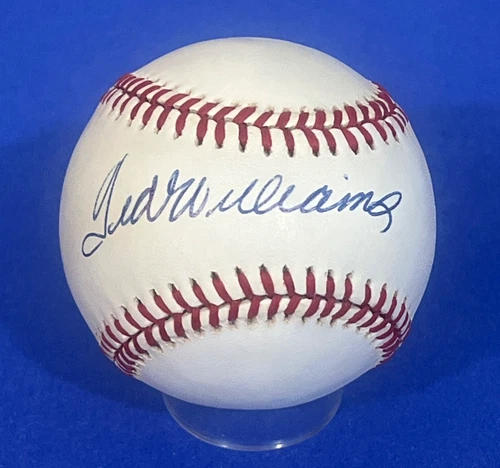 Ted Williams Signed Rawlings AL Ball Baseball Bold Auto Red Sox JSA YY80427