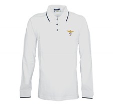 Air Force Men's Long Sleeve Polo Shirt PO1653UP00082 Color White