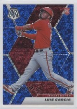 2021 Panini Mosaic Rookie Quick Pitch Blue Prizm 26/85 Luis Garcia V #249 0z8z